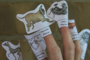 Hairy Maclary finger puppets from 