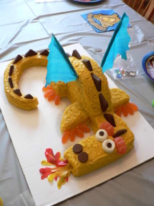 Imagine- a dragon "fire breathing" cake!