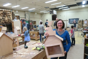 Street library for 100 stories before school ready to be painted